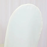 1 Piece Ivory Polyester Banquet Chair Cover, Elegant Slipcover for Weddings & Events