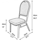 1 Piece Ivory Plaid Jacquard Polyester Banquet Chair Cover Elegant Rustic Slipcover