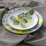 32 Count Tuscan Design Paper Plates Combo Set Elegant Disposable Dinnerware 10 inch + 8 inch