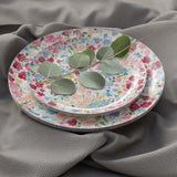 32 Count Meadow Design Paper Plates Combo Set Elegant Disposable Dinnerware 10 inch + 8 inch
