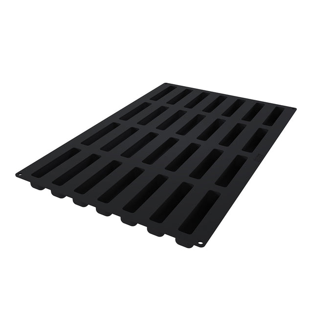Silikomart SQ083 Stripe Eclair Silicone Baking & Freezing Mold, 3.2 oz., 28 Cavities