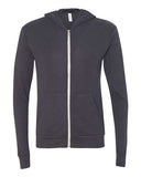 Image 1: Unisex Triblend Lightweight Full-Zip Hoodie TeeImage 2: Soft triblend zip hoodie designImage 3: Lightweight full zip casual topImage 4: Blank hoodie for custom printingImage 5: Comfortable unisex layering apparelImage 6: Premium triblend hoodie style