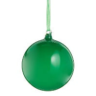 4" Bright Green Glass Ball Ornament