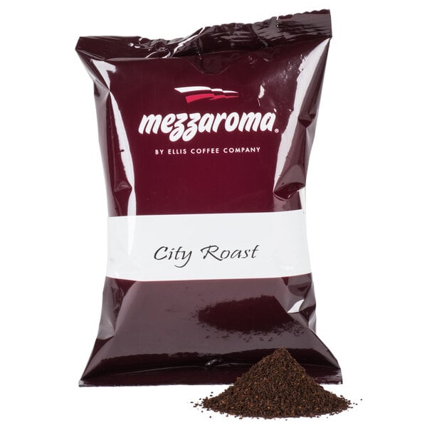 Ellis Mezzaroma 2.5 oz. City Roast Coffee Packet - 24/Case