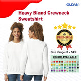 Gildan® Heavy Blend Crewneck Long Sleeve Sweatshirt