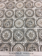 Valencia Linen Rayon Fabric - Antique Camel, 54" Width, Vertical Repeat 6.31", Horizontal Repeat 6.75" (1 Yard)