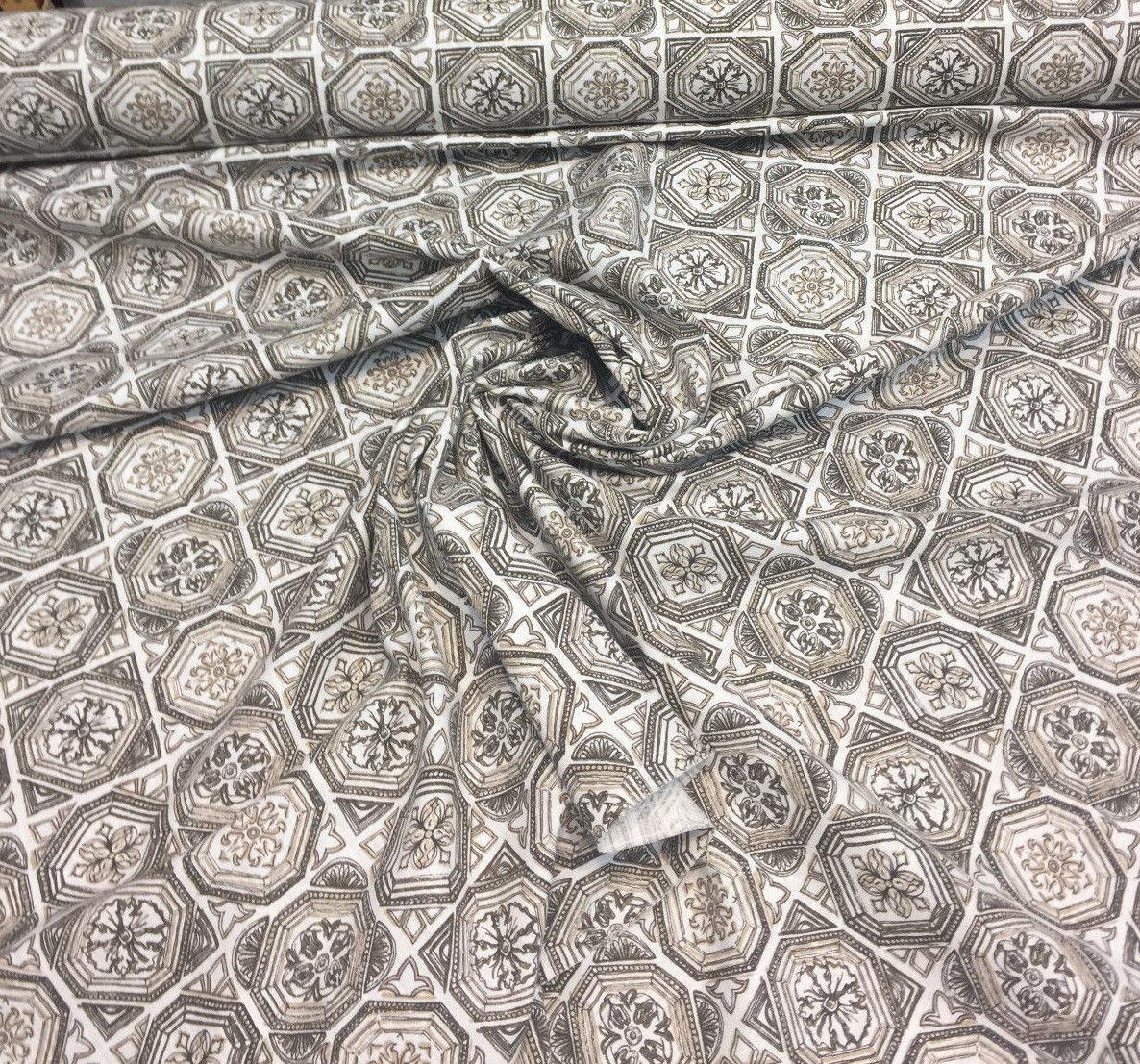 Valencia Linen Rayon Fabric - Antique Camel, 54" Width, Vertical Repeat 6.31", Horizontal Repeat 6.75" (1 Yard)