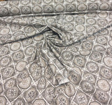 Valencia Linen Rayon Fabric - Antique Camel, 54" Width, Vertical Repeat 6.31", Horizontal Repeat 6.75" (1 Yard)