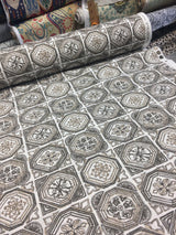 Valencia Linen Rayon Fabric - Antique Camel, 54" Width, Vertical Repeat 6.31", Horizontal Repeat 6.75" (1 Yard)