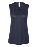 Image 1: Women's Flowy Scoop Muscle TankImage 2: Soft scoop neck sleeveless topImage 3: Flowy women's muscle tank designImage 4: Blank tank for custom printingImage 5: Lightweight casual summer shirtImage 6: Comfortable women's jersey tank