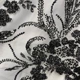 Beaded Embroidered Lace Mesh