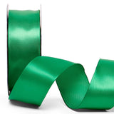 Woven-In Wired Satin Ribbon 1 1/2 '' X 25 yd Emerald Color