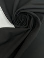 Black Bonded Polyester Blend Suit Fabric