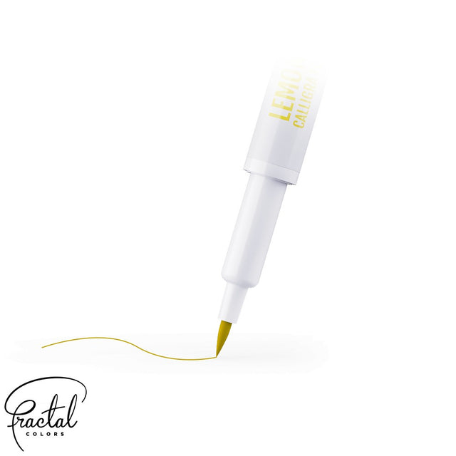 Fractal Colors Lemon Yellow Calligra Food Brush Pen