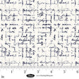 Cotton Print Abstract Script White Fabric 44/45"