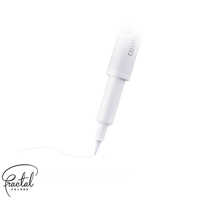 Fractal Colors White Calligra Brush Food Pen