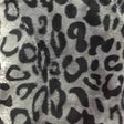 Leopard Gray Velboa Fur Leopard Animal Short Pile Fabric,