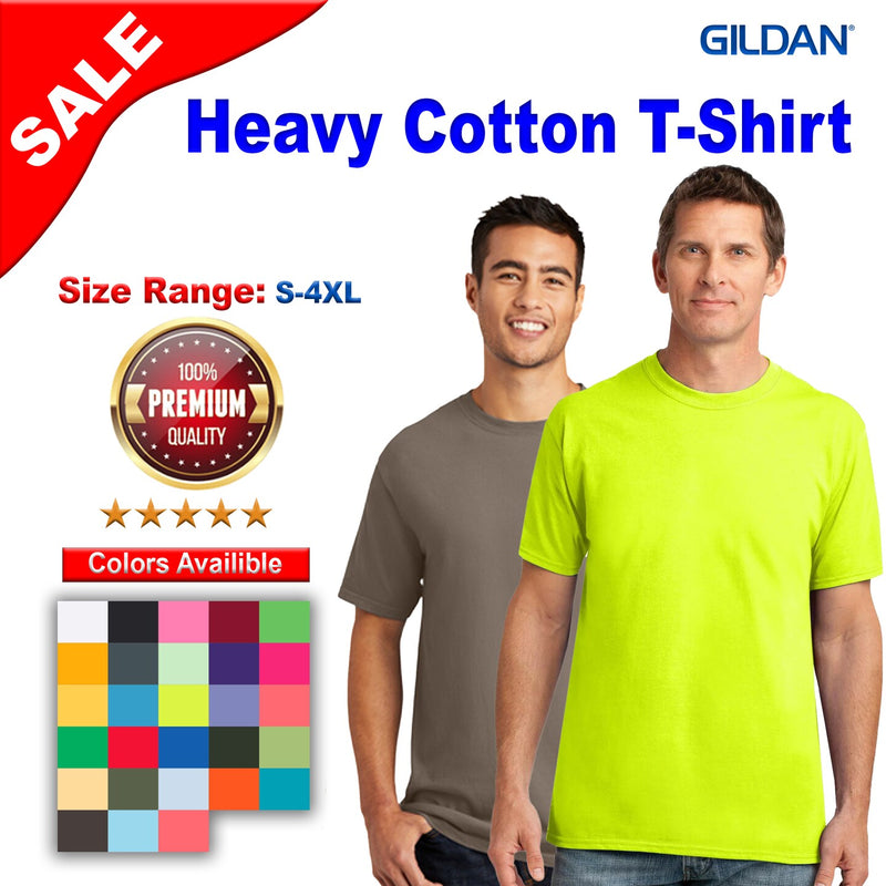 GildanÂ® Heavy Cotton Crewneck Short Sleeve T-Shirt