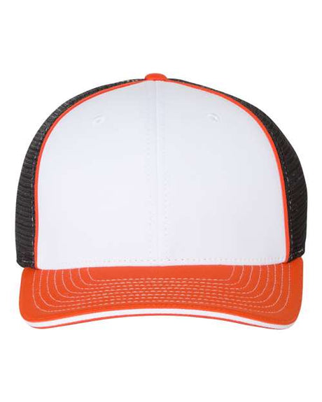 Richardson five-panel trucker rope cap with mesh back
