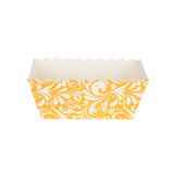 Novacart Orange Floral Easybake Loaf Baking Mold, 3-1/4" x 1-1/4" x 1-1/4" - Pack of 50