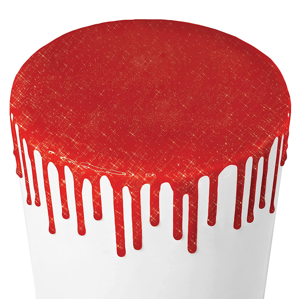 Satin Ice Red Glitter Glaze, 10 oz.
