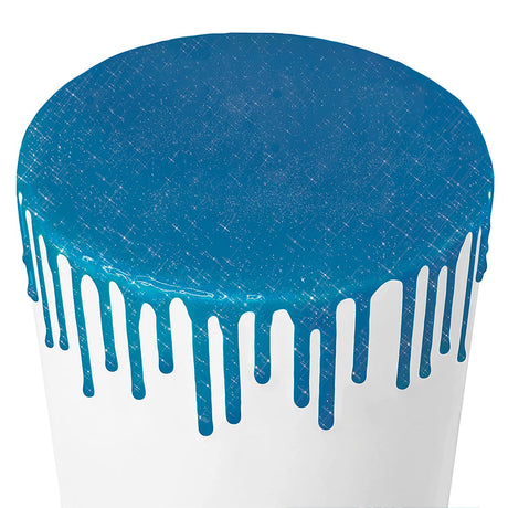 Satin Ice Blue Glitter Glaze, 10 oz.