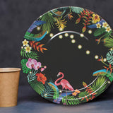 8 Count Tropical Nights Luau Party Disposable Dinner Plates 9"