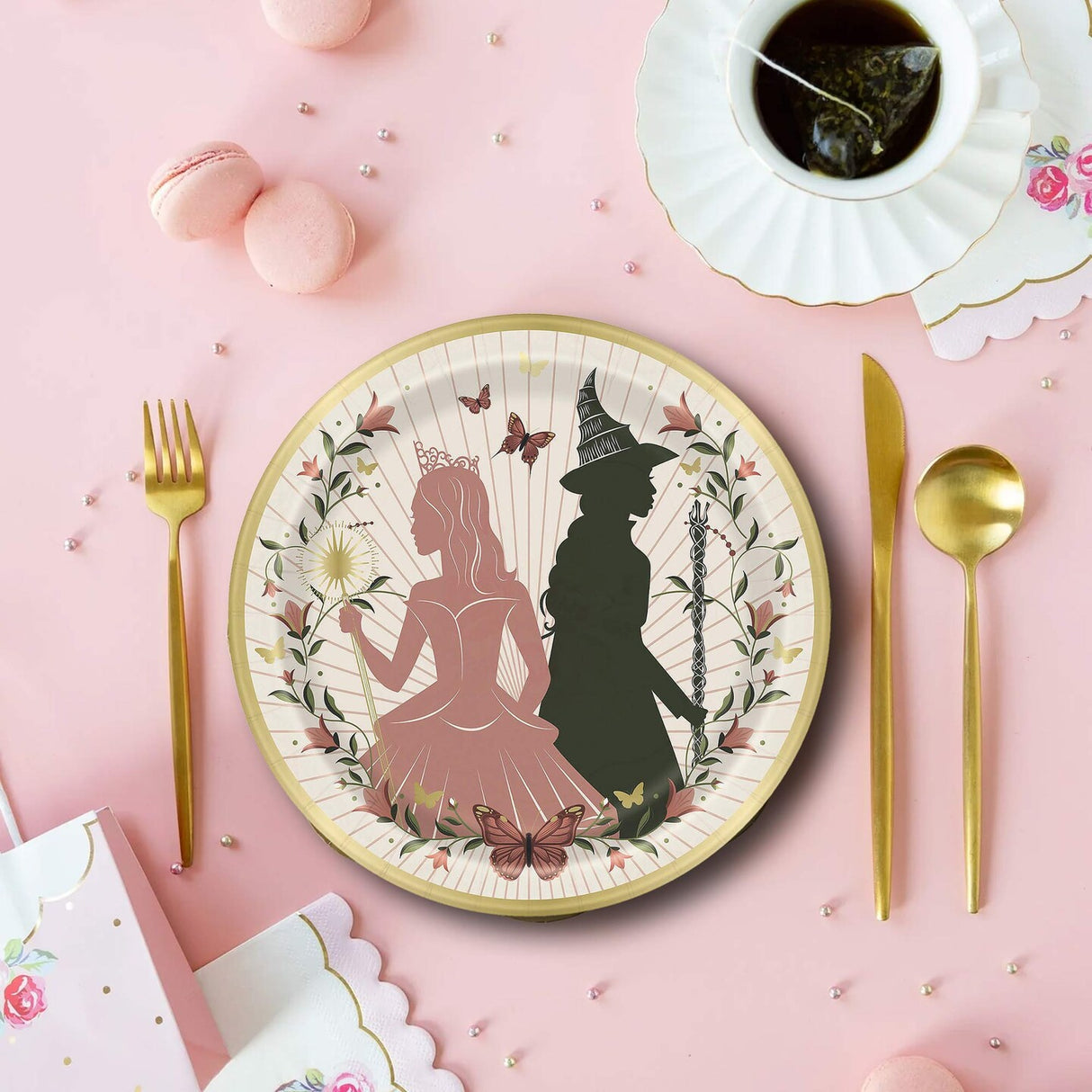 8 Count Wicked Party Disposable Paper Dinner Plates for Birthday Themed Celebration 7"
