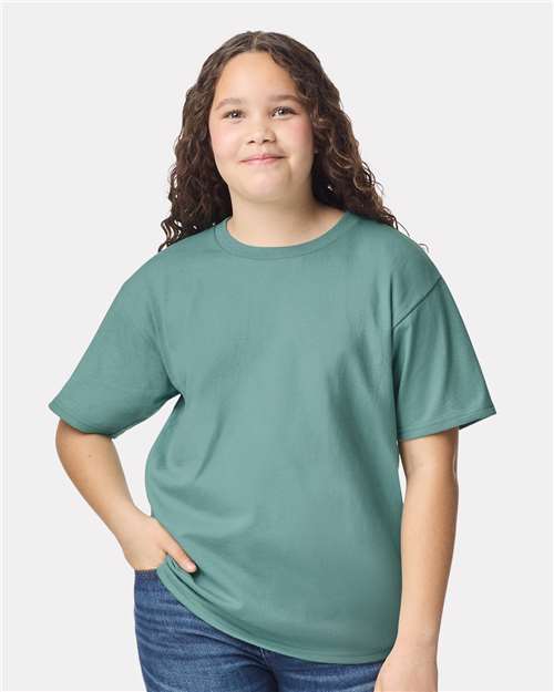 Youth Heavy Cotton Short Sleeve Crewneck T-Shirt
