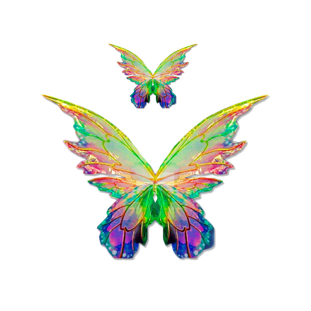 Crystal Candy Large Pixie Sparkle Edible Butterfly Wings - Pack of 9