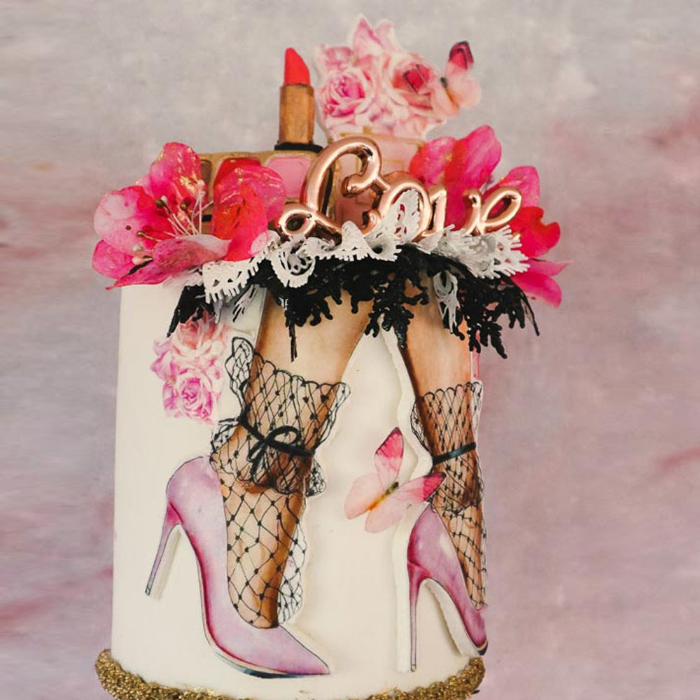 Crystal Candy Pretty in Pink Edible Heels Kit