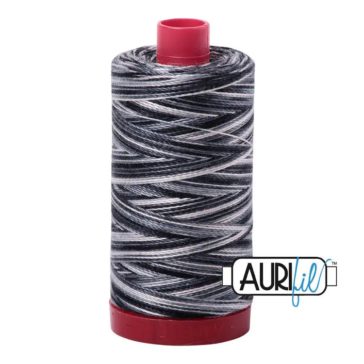 Cotton Thread Graphite Aurifil 12 WT Large Spool