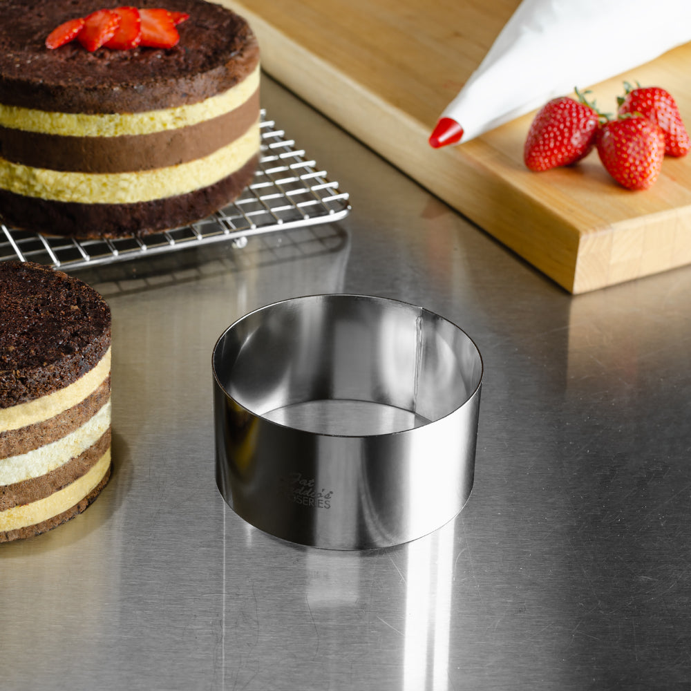 Fat Daddio's Stainless Steel Cake Ring, 4" x 1-3/4"
