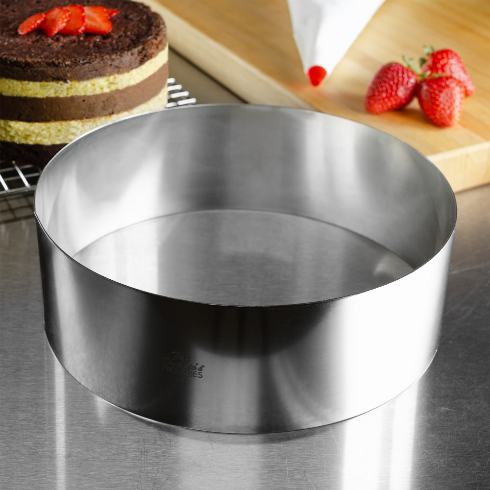 Fat Daddio's Stainless Steel Cake Ring, 9" x 3" High
