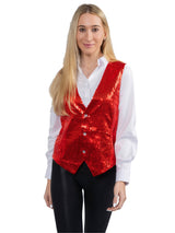 Red Sequined Vest Costume