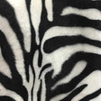 Zebra White Big Stripe Velboa Fur Zebra Animal Short Pile Fabric,
