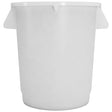 Carlisle Bronco White Round Waste Container, 10 Gallon