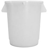 Carlisle Bronco White Round Waste Container, 10 Gallon
