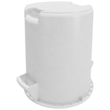 Carlisle Bronco White Round Waste Container, 10 Gallon