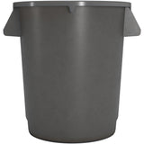Carlisle Bronco Grey Round Waste Container, 10 Gallon