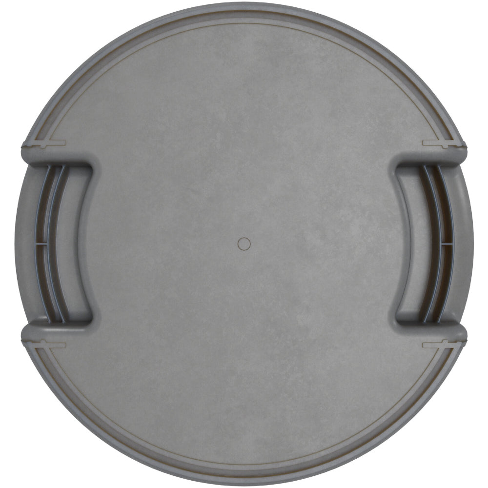 Carlisle Bronco Grey Round Waste Container, 10 Gallon