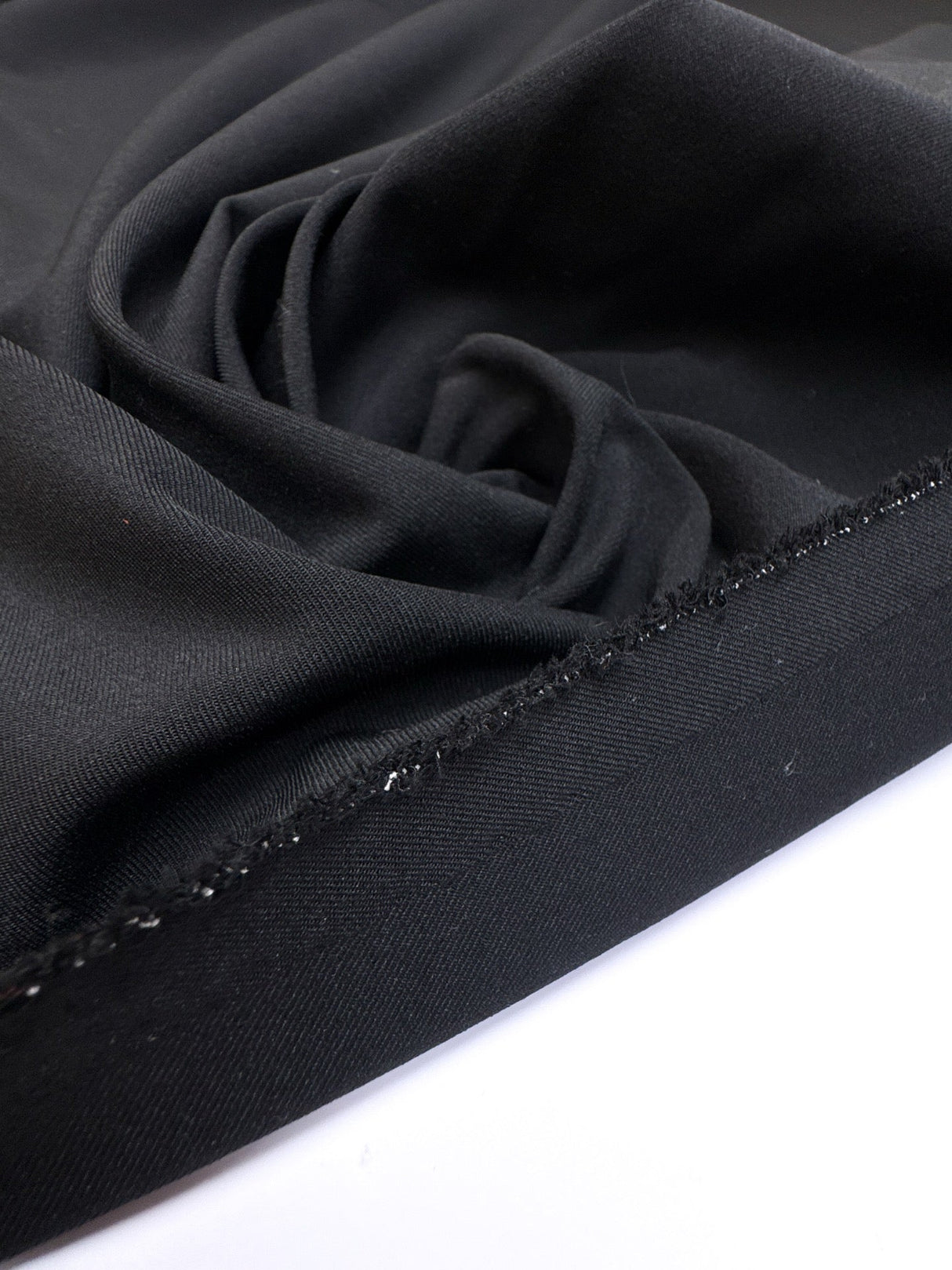 Black Polyamide Elastane Twill