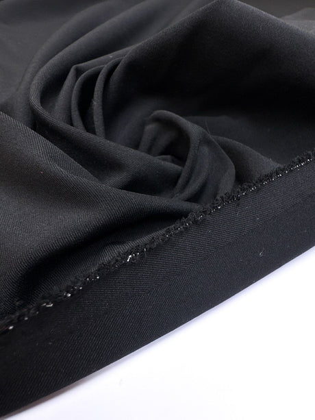 Black Polyamide Elastane Twill