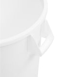Carlisle Bronco White Round Waste Container, 20 Gallon