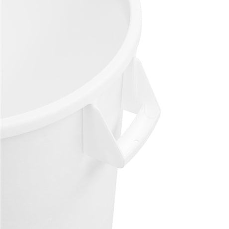 Carlisle Bronco White Round Waste Container, 20 Gallon