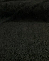 Italian Faux Sheepskin Polyester Fabric - Black Sterling, 60" Width (1 Yard)