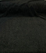 Italian Faux Sheepskin Polyester Fabric - Black Sterling, 60" Width (1 Yard)