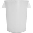 Carlisle Bronco White Round Waste Container, 32 Gallon