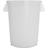 Carlisle Bronco White Round Waste Container, 32 Gallon