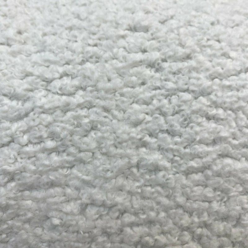 Italian Faux Sheepskin Polyester Fabric - White Sterling, 60" Width (1 Yard)